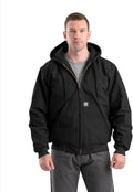 Berne Men's Heritage Duck Hooded Active Work Jacket - Warm, Durable 10