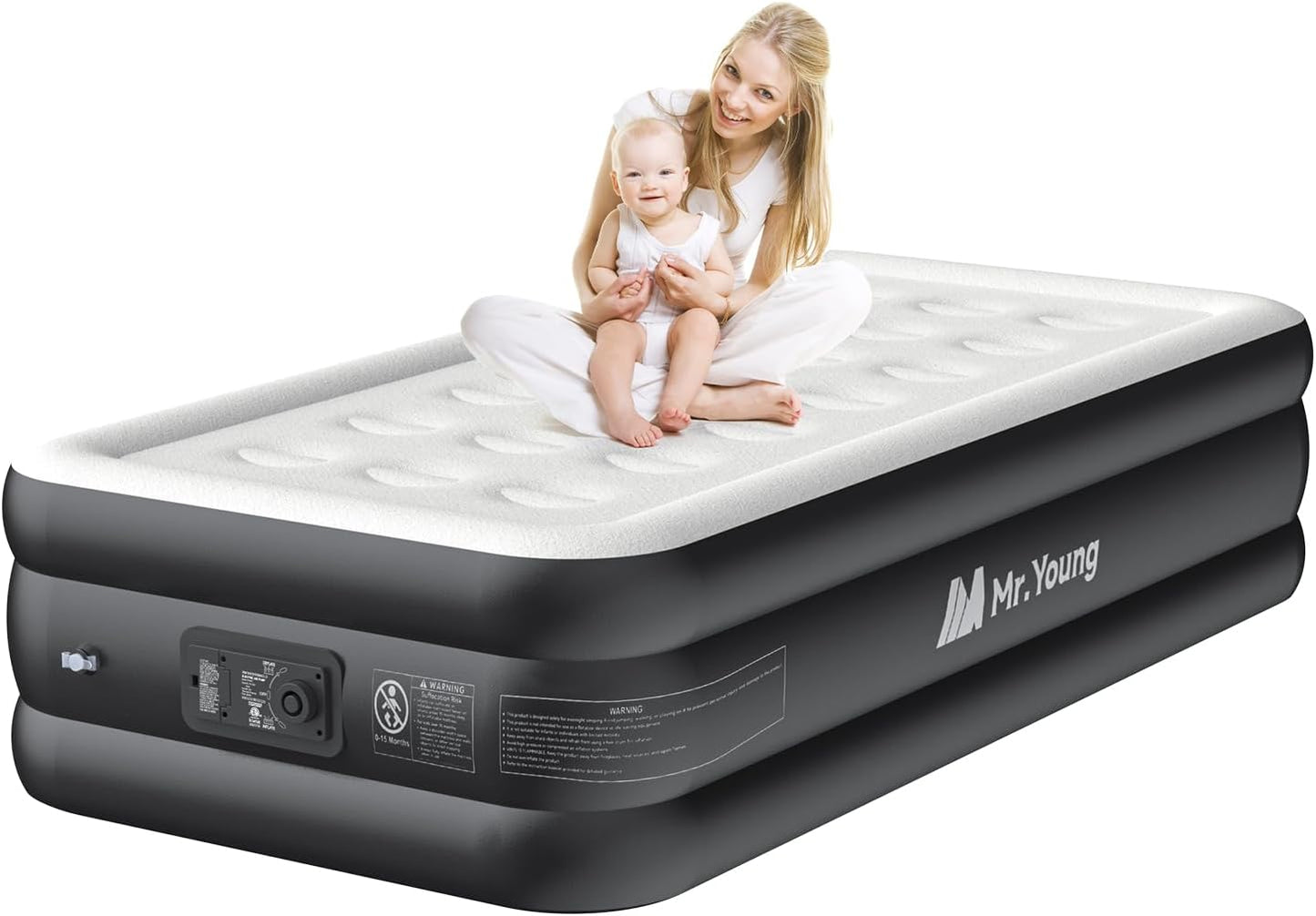 Mr.Young Air Mattress with Built-in Pump for Comfortable Sleep