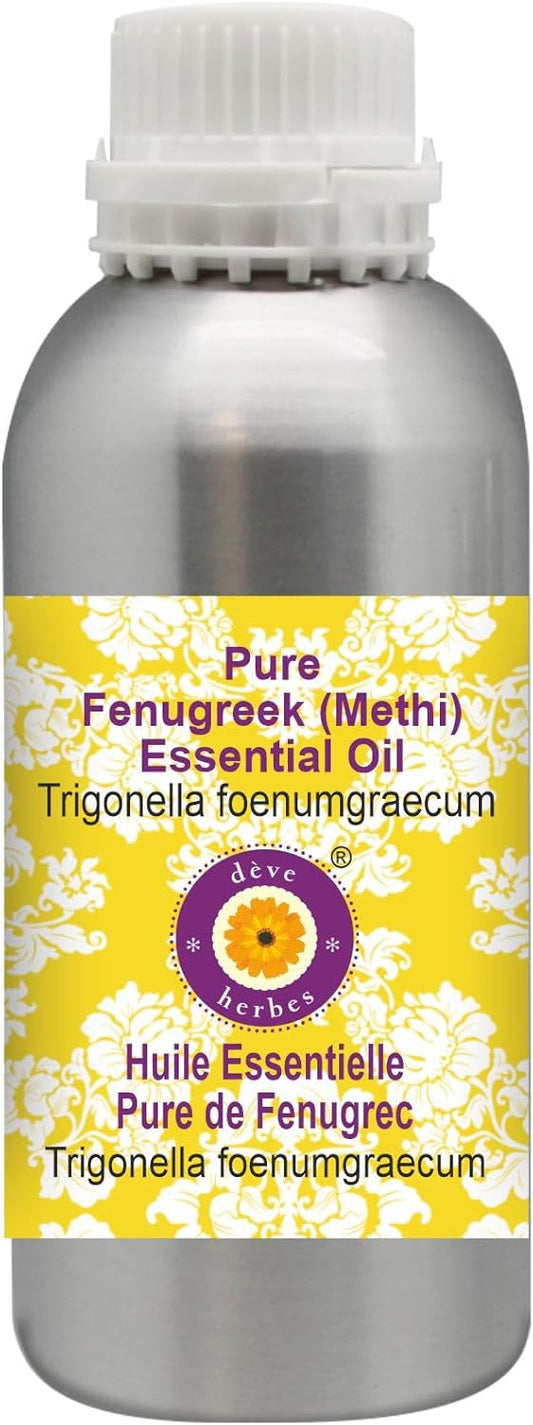 Deve Herbes Pure Fenugreek Essential Oil for Therapeutic Use