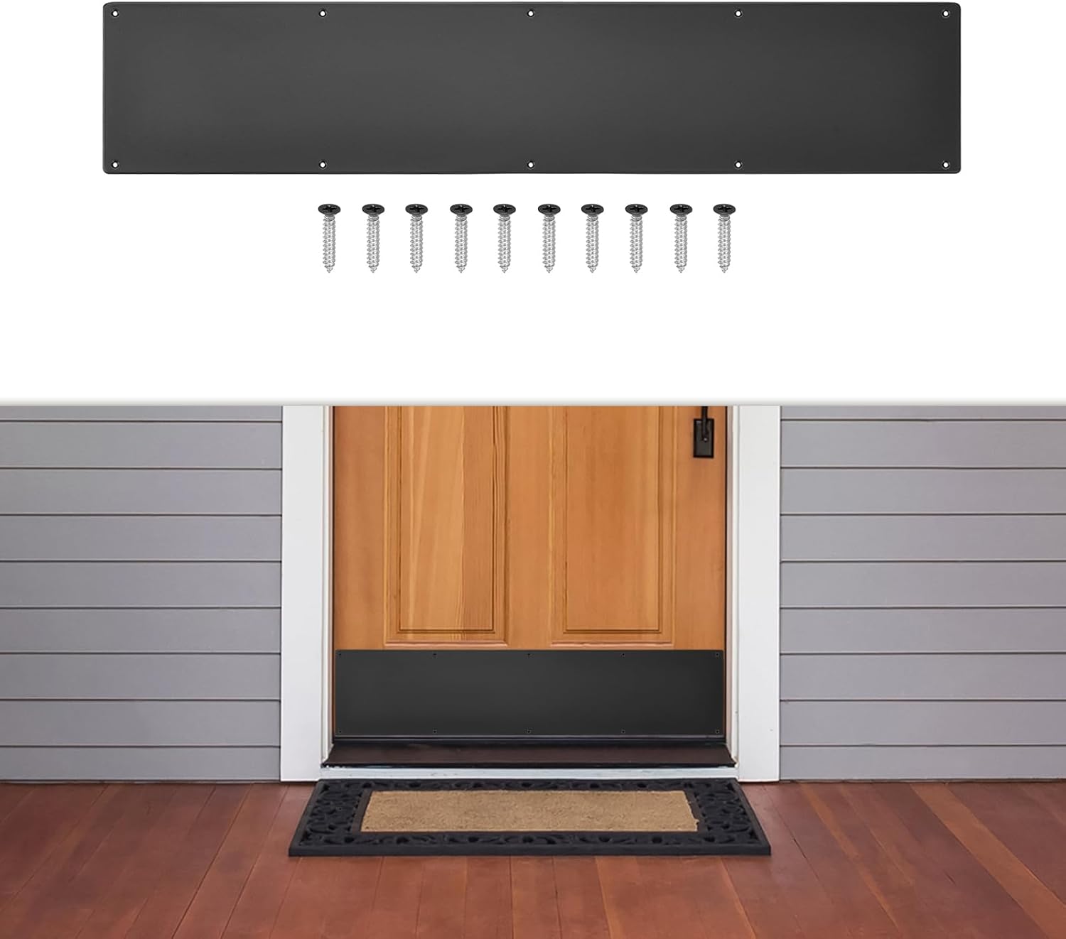 Durable 10 x 30 Inches Door Kick Plates for Door Protection
