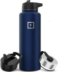 Insulated Camping & Hiking Hydration Flask - 40 oz Twilight Blue