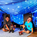 Molcey Blanket Fort Building Kit - Extra Large Starry Night Playhouse