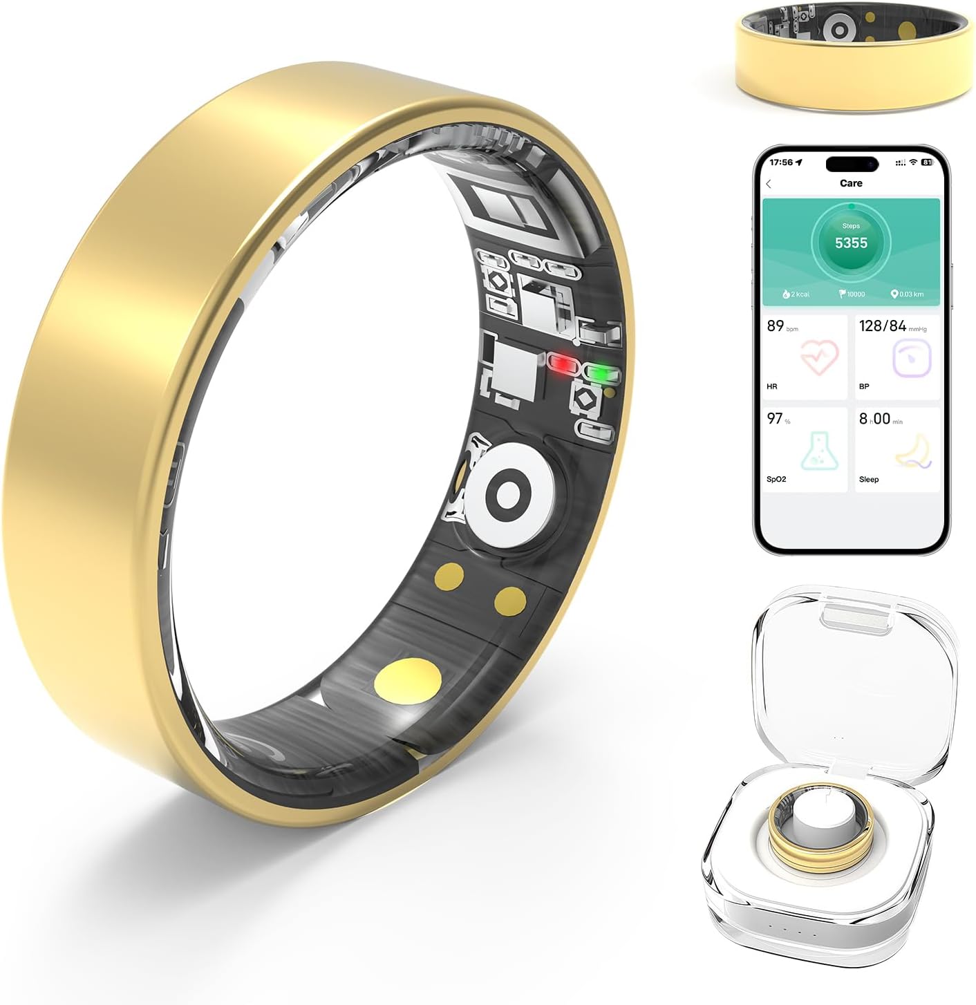Smart Rings for Women Men - Fitness Tracker with Heart Rate & More