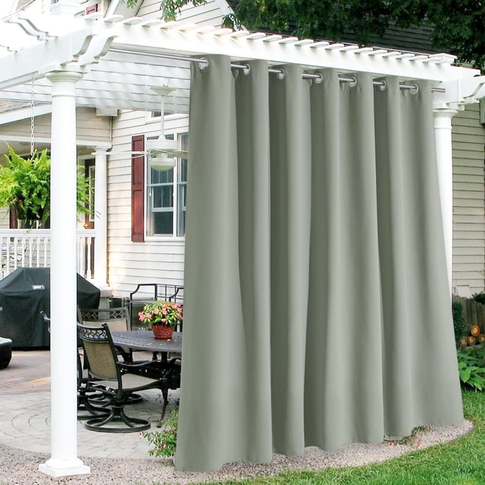 RYB HOME Extra Wide Outdoor Curtains for Privacy and Style