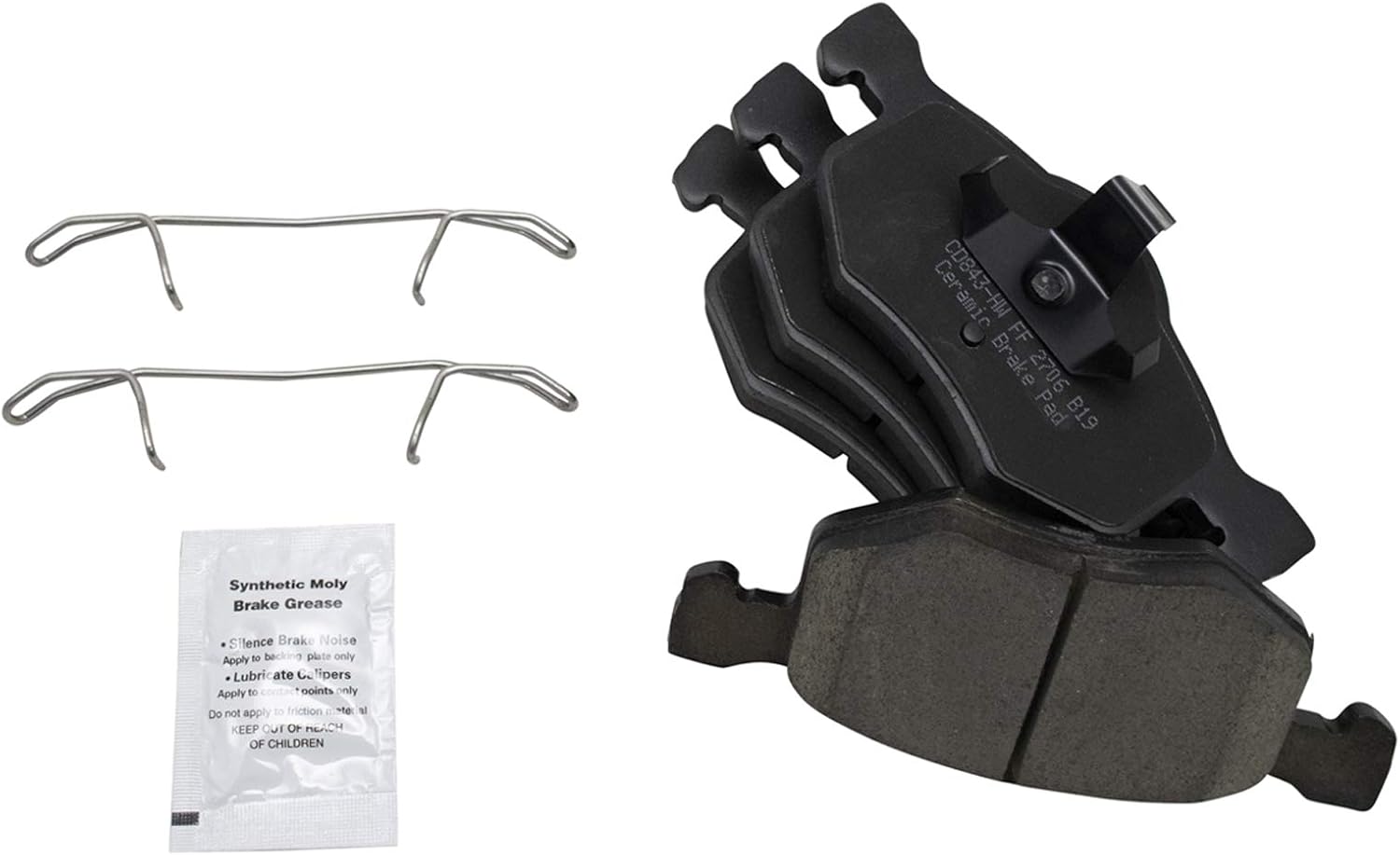 TRQ Front Brake Pads Ceramic for 2001-2007 Ford Escape & More