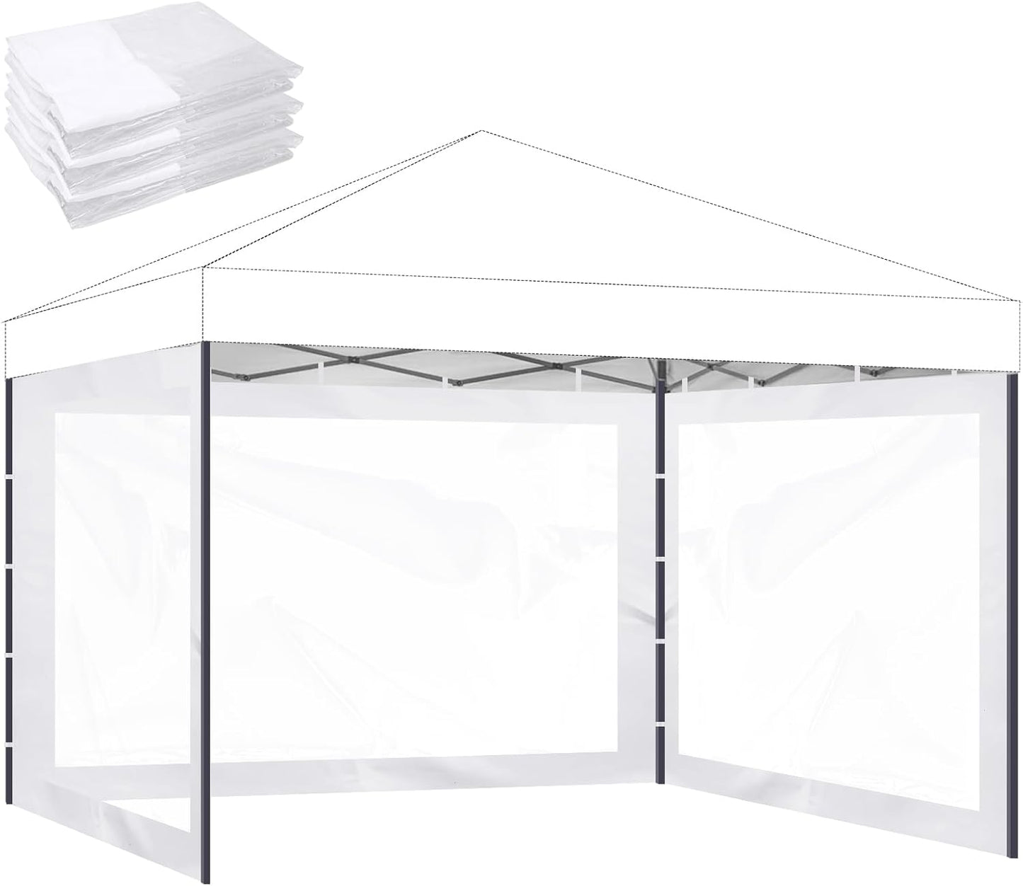 Instant Canopy Sidewalls for 10x10 Canopy Tent - Waterproof