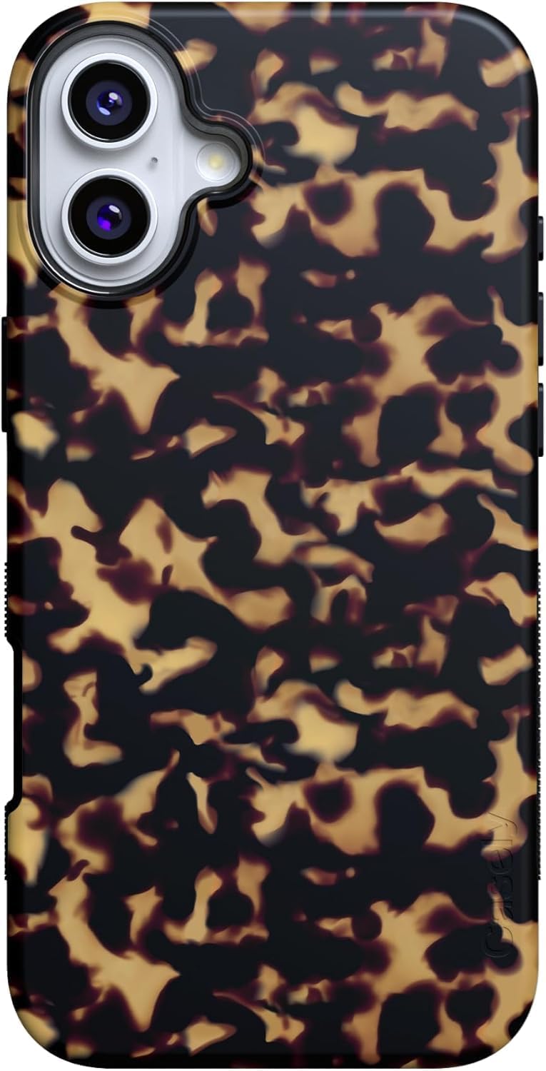 Casely iPhone 16 Plus Case - Bold Protective Design in Tortoise Print