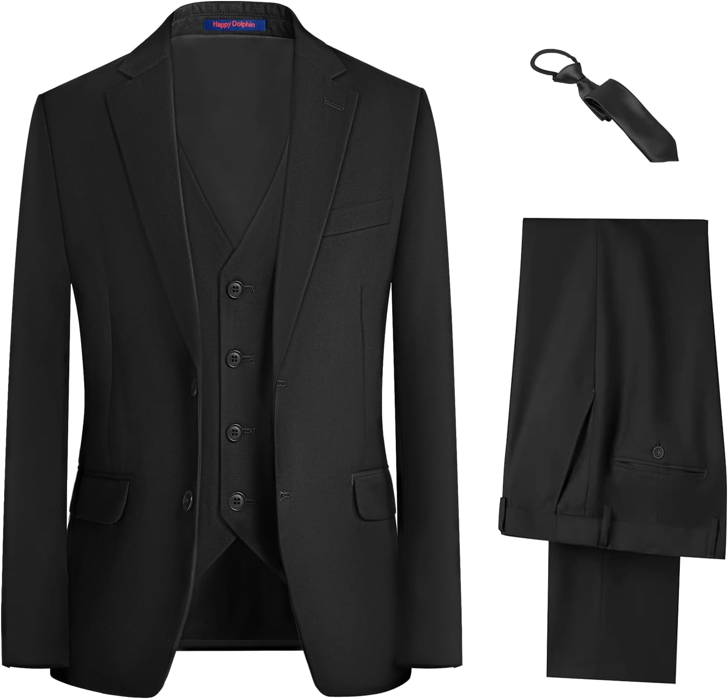 Happy Dolphin Boys Suit Set Modern Fit Adjustable Waist Outfit