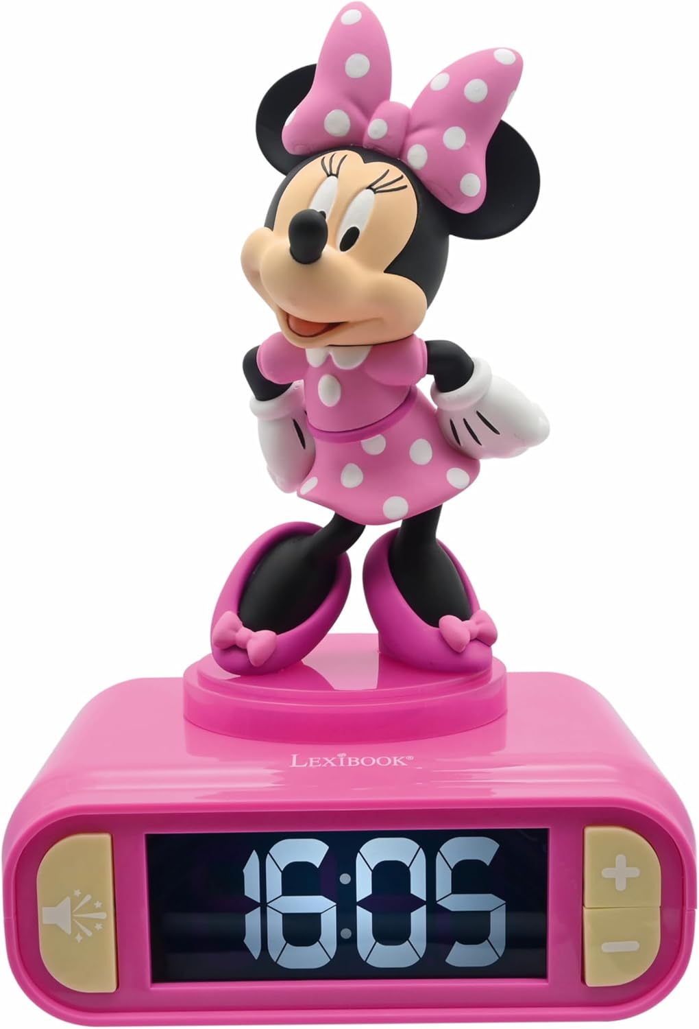 Minnie Nightlight Alarm Clock with Sounds and Melodies for Kids