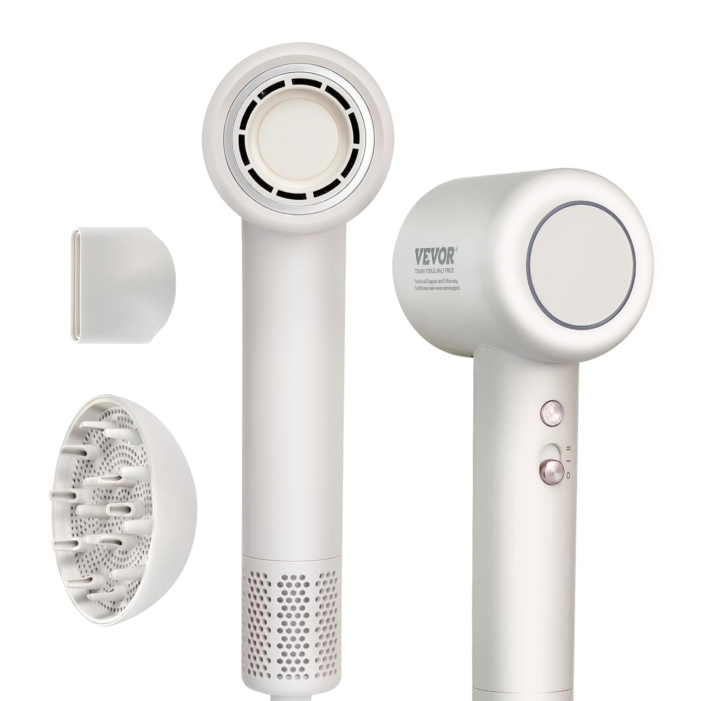 VEVOR High-Speed Hair Dryer with Negative Ions for Fast Drying