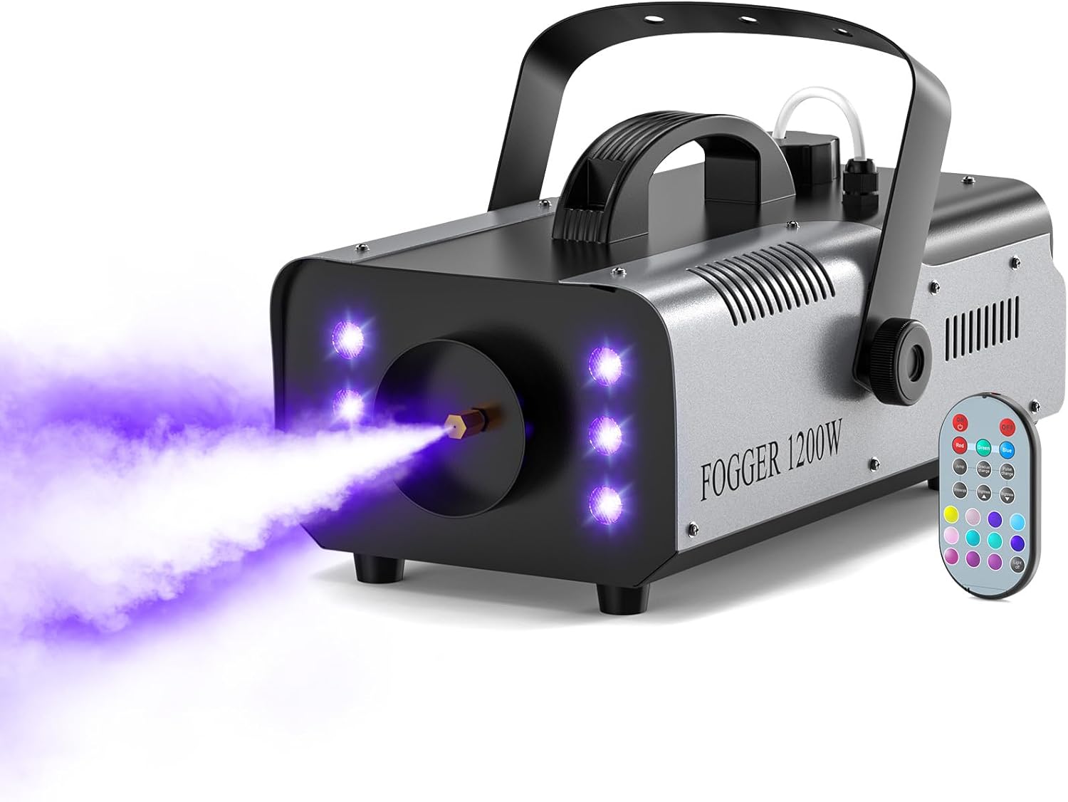1200W Fog Machine for Events with LED Lights and Remote Control