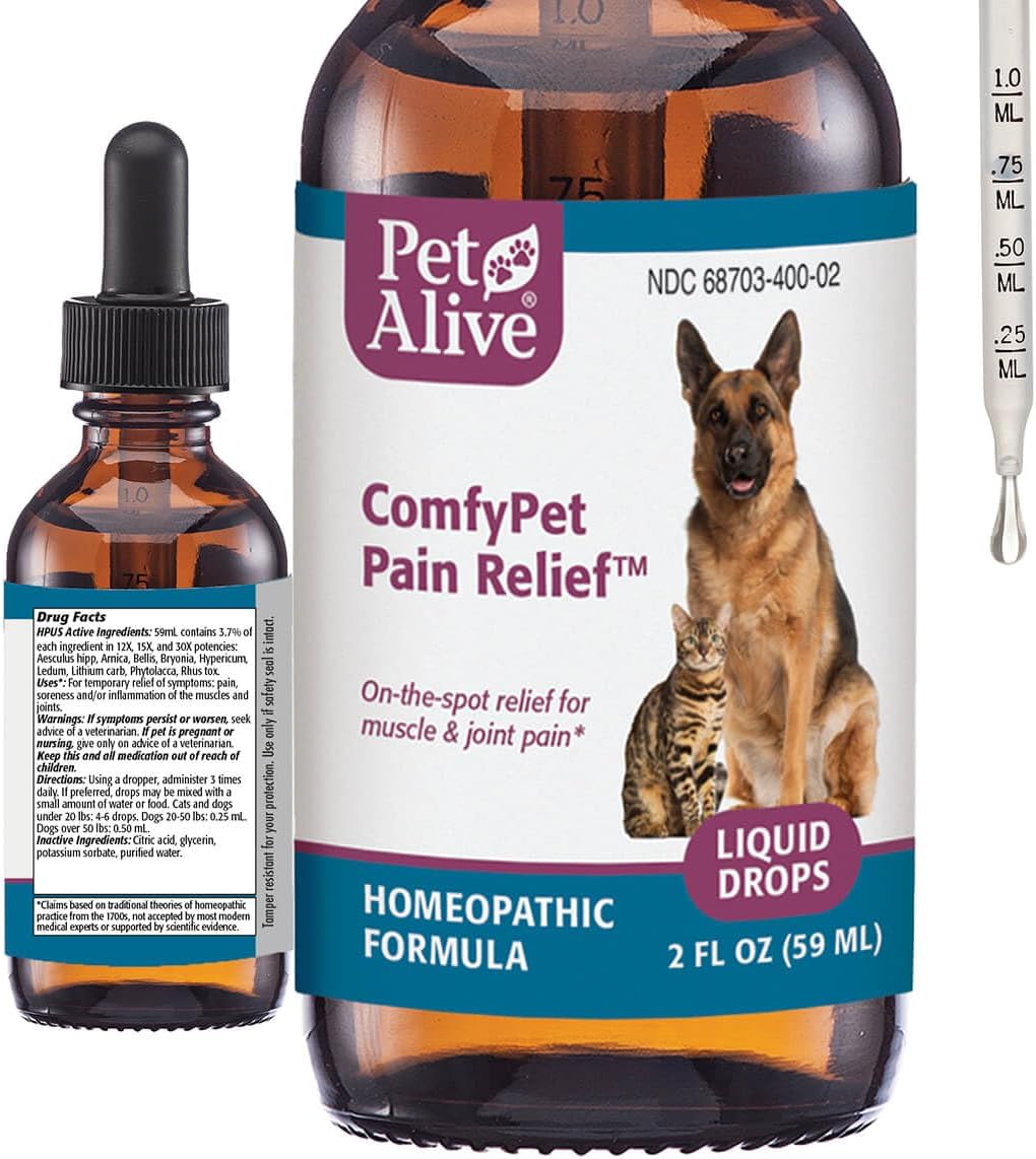 PetAlive ComfyPet Pain Relief for Dogs & Cats - Natural Support