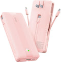 VRURC Power Bank 22.5W Fast Charging Portable Charger - BuiltIn Cables