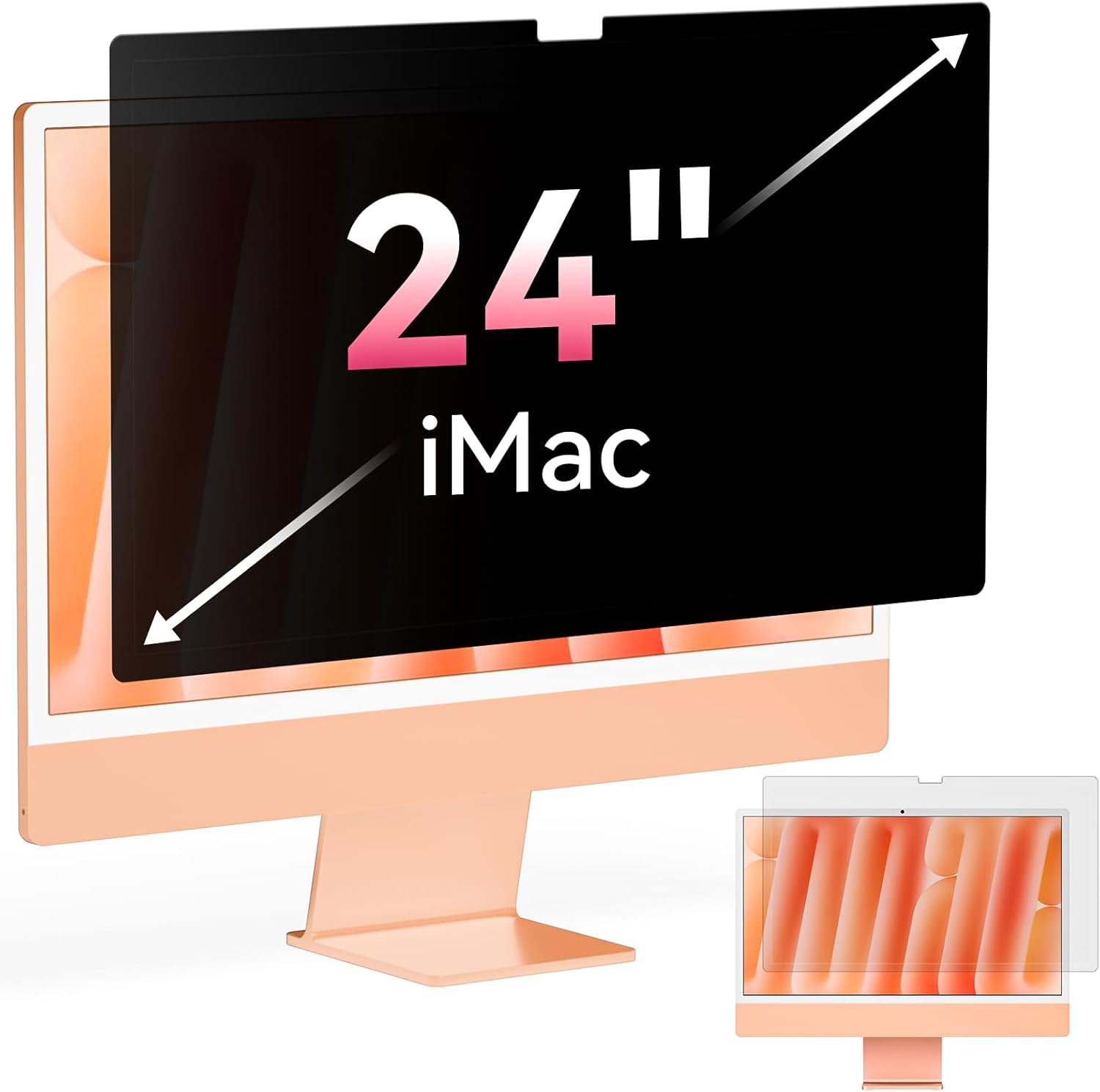 2025 Upgraded iMac Privacy Screen for 24 Inch Monitor Protection