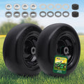 11x4.00-5 Flat Free Tire and Wheel (2 Pack) - Preassembled Lawn Mower