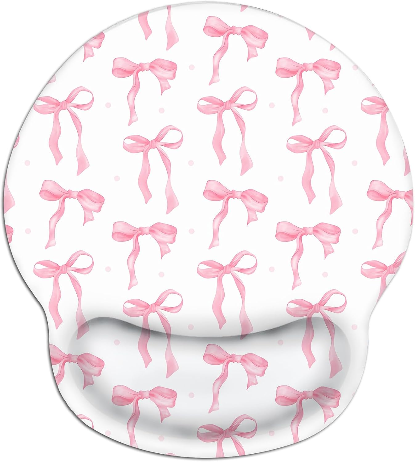 Pink Bow Wrist Rest Mousepad - Haukea