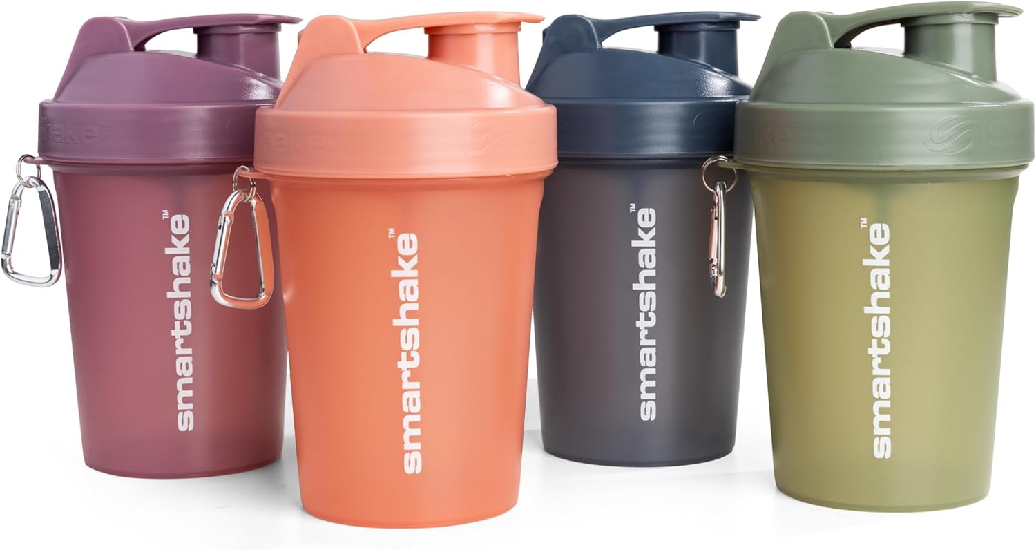 Leak Proof Protein Shaker 4-Pack - BPA-Free, 13.5 oz