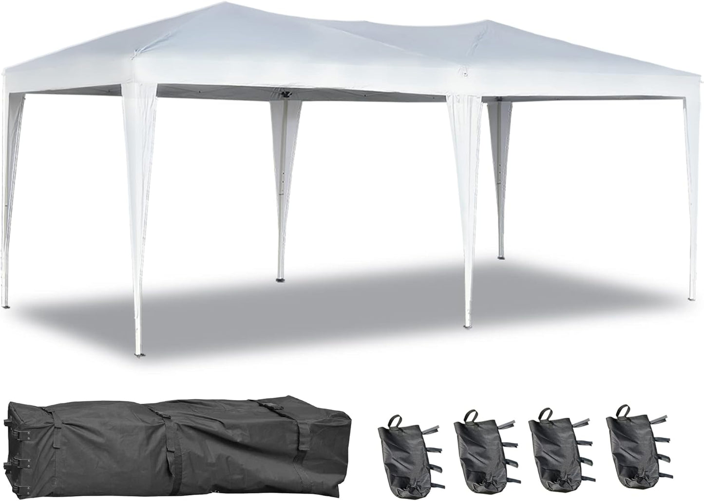 10x20ft Commercial Pop Up Canopy - Instant Sun Shelter with Bonus Carry Bag