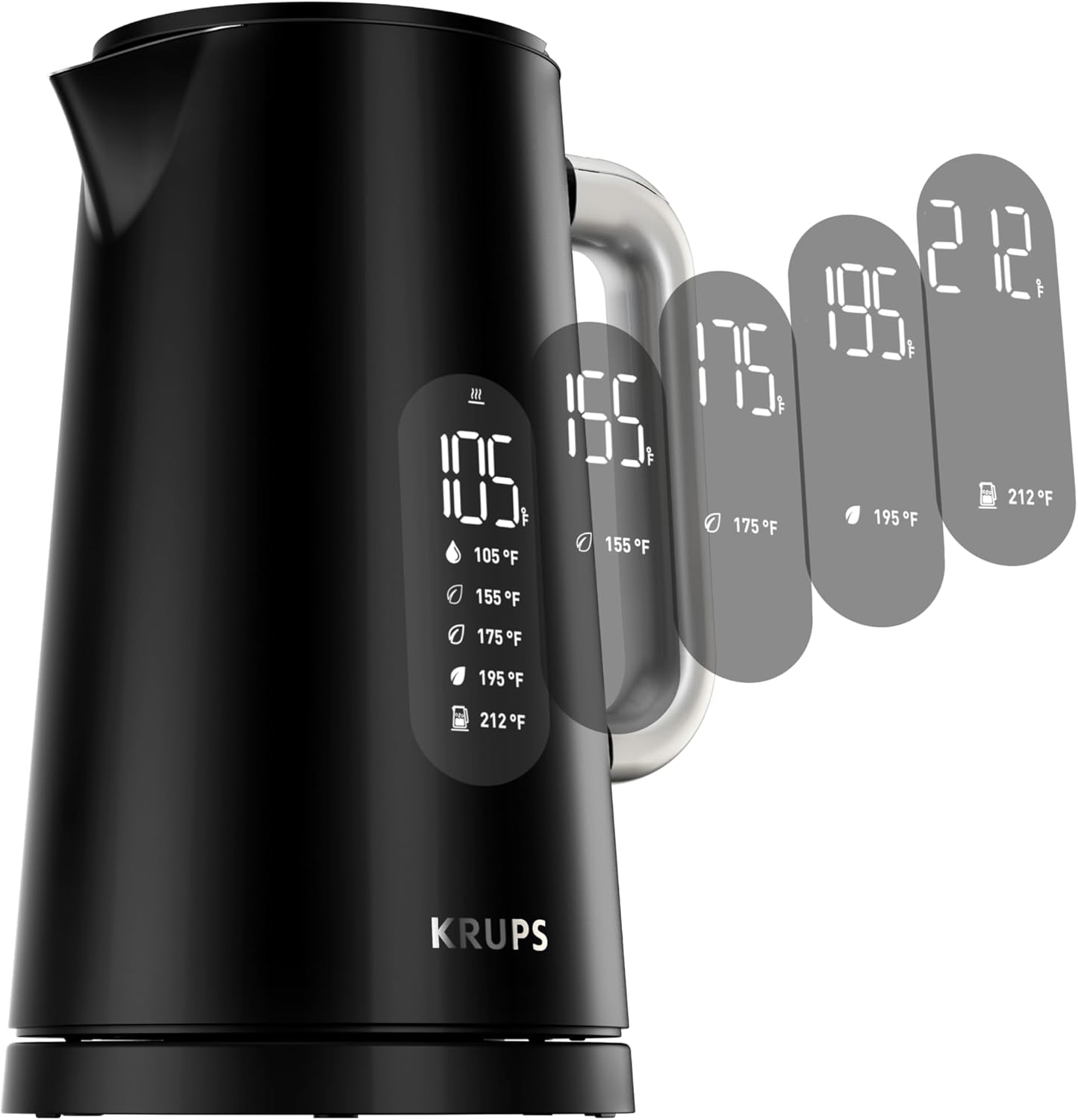 KRUPS Smart Temp Electric Kettle with Precise Temperature Control