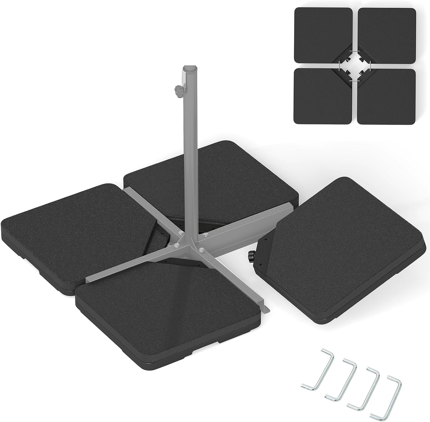 Giantex 225 lbs Fillable Patio Offset Umbrella Base for Stability