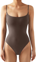 SUUKSESS Women Sexy Square Neck Thong Bodysuit - Backless Cami Top 76%