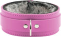 Arcadia Collar Handmade Latigo Leather Fur Collar - Premium