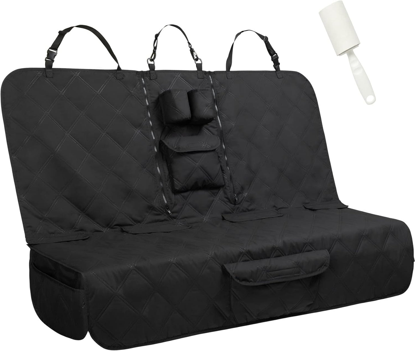 Soft-feeling Dog Car Seat Cover for Back Seat Protection