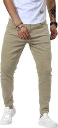Mens Slim Fit Stretch Skinny Denim Jeans - Tapered Comfort