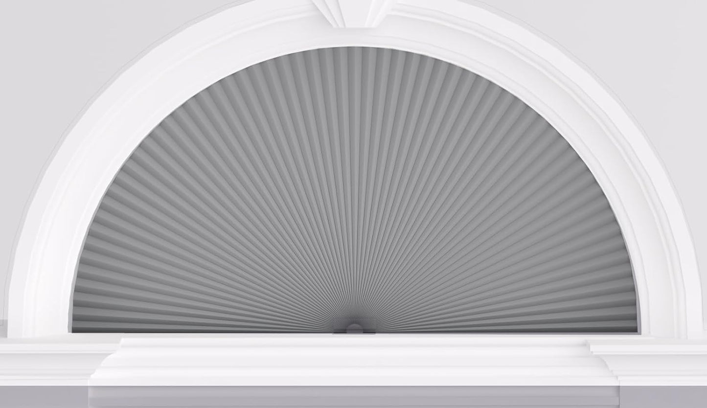 Myshade Arch Window Shades Half Circle Blackout Cellular Shades