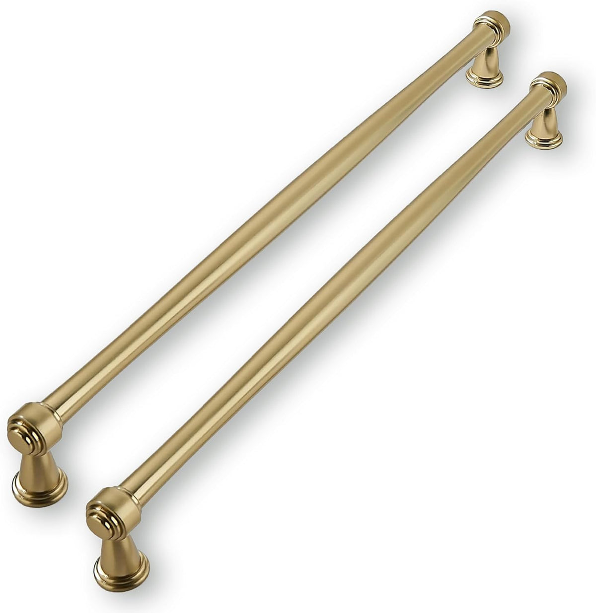 Solid Heavy Duty 12 Inch Brushed Brass Cabinet Pulls for Home