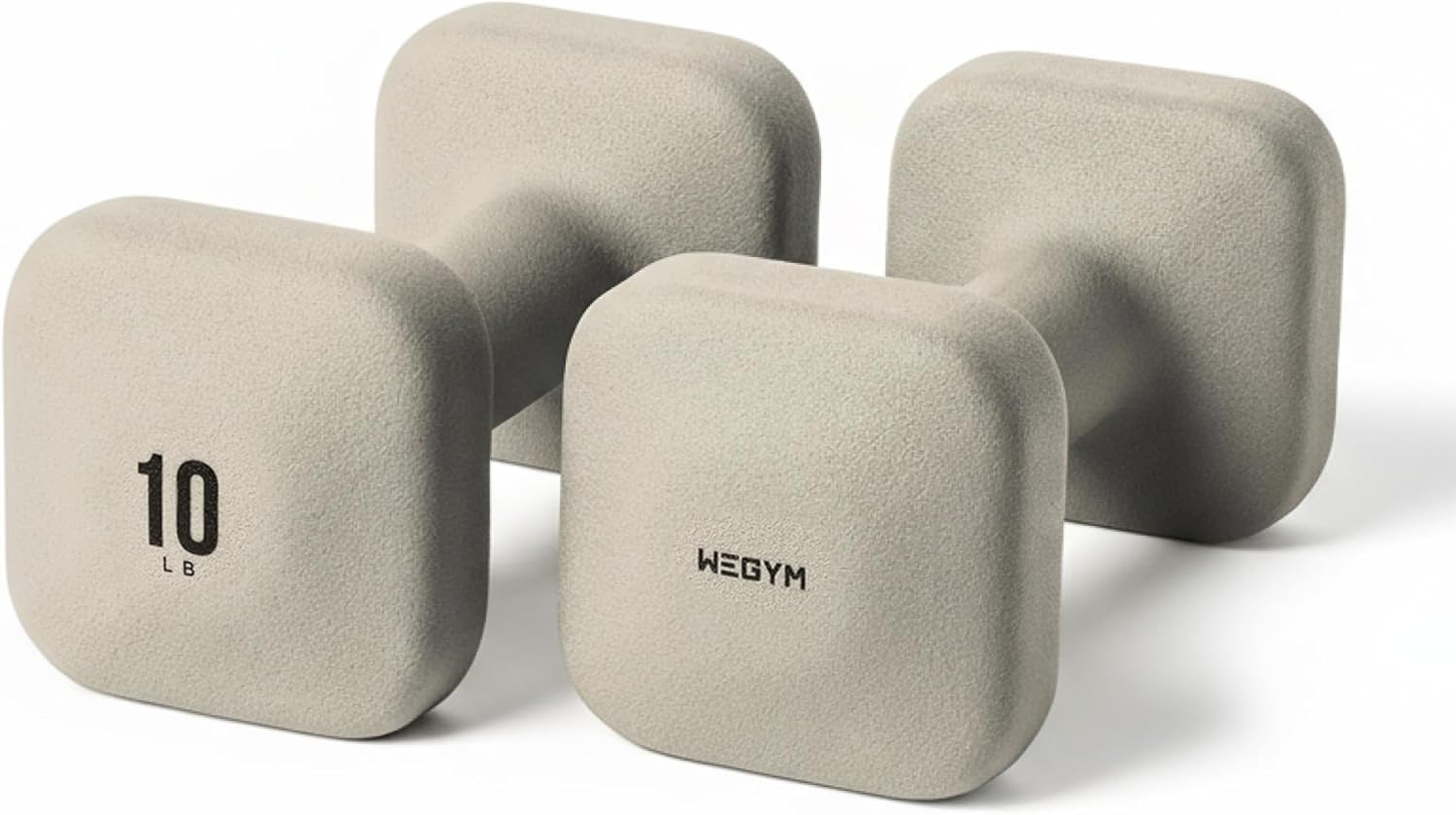 WeGym SafeGrip Square Dumbbells for Home Workouts and Fitness