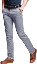 Match Men's Slim Tapered Stretchy Casual Pants - Comfortable Fit 3%