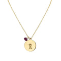 Handmade Gold Breast Cancer Ribbon Necklace - Delicate 20 in Layering