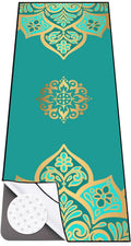 Colorful Star Yoga Towel with Corner Pockets - Non Slip Hot Yoga Mat