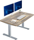 43 x 24 in Electric Standing Desk with Reclaimed Wood Top - Memory