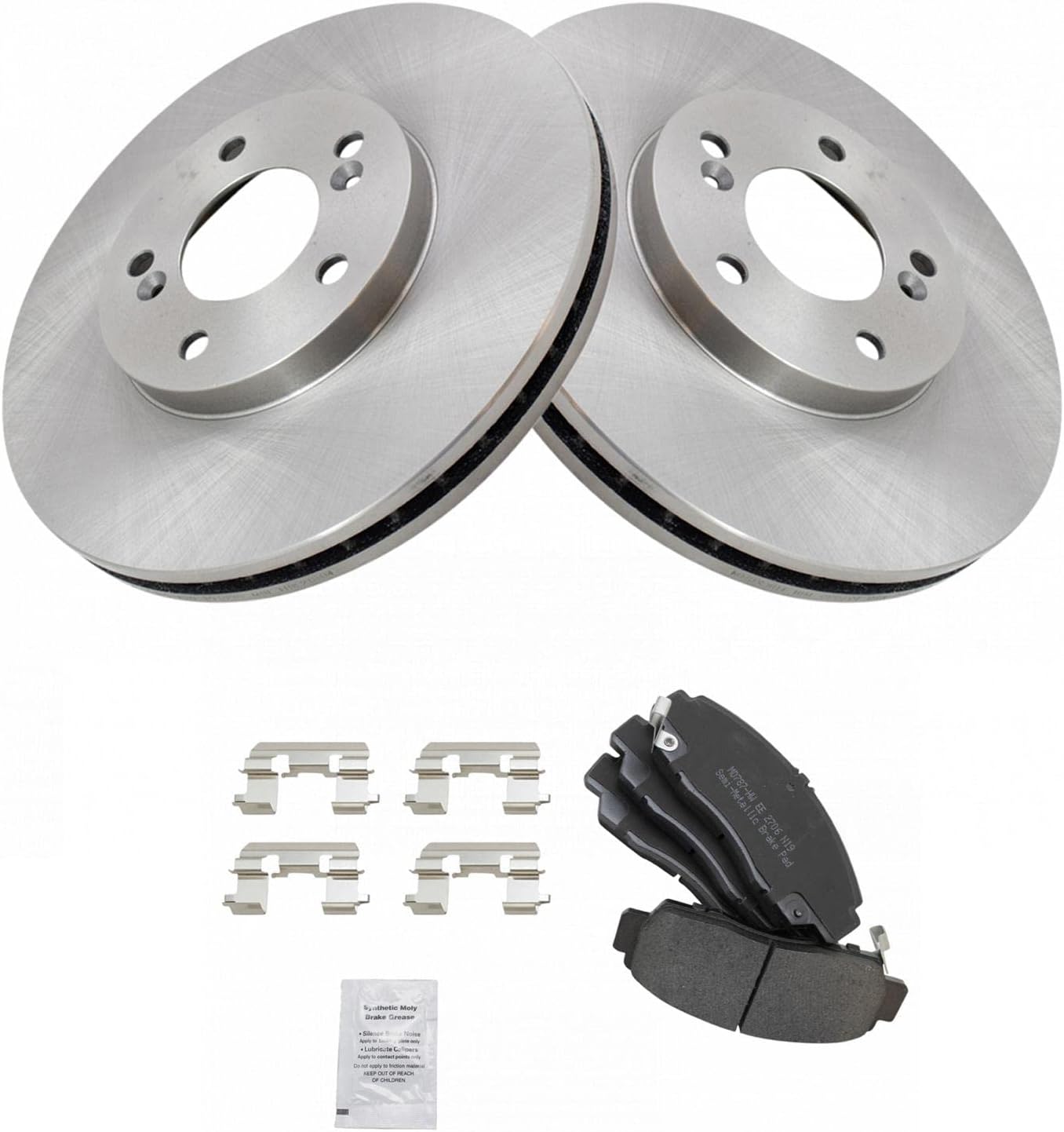 TRQ Front Brake Pad & Rotor Kit for 1999-2004 Acura RL