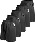 5 Pack Athletic Gym Mens Shorts - Quick Dry Workout Shorts Soft