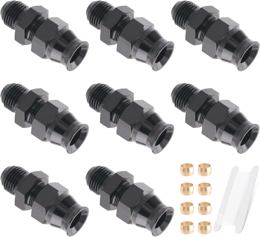6AN Male Flare to 3/8 Hardline Tube Compression Fitting Adapter