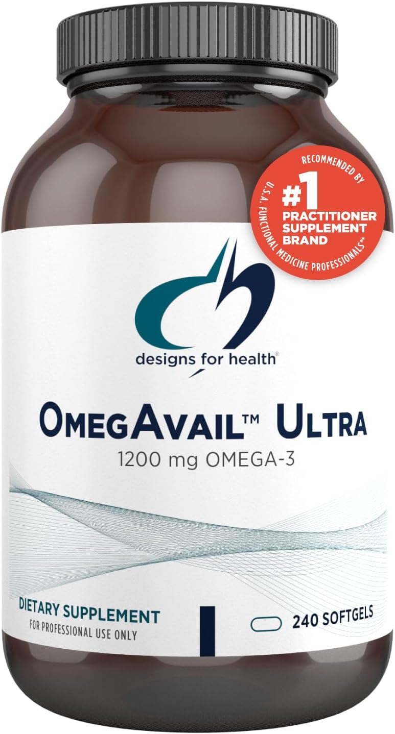 OmegAvail Ultra TG Fish Oil 1200mg - High Concentration Omega 3
