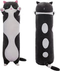 Cute Cat Plush Long Body Pillow 51.1 in - Soft Kawaii Cat Pillow