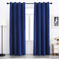 Navy Blue Velvet Blackout Curtains 84 in Long - Soft Thermal Panels