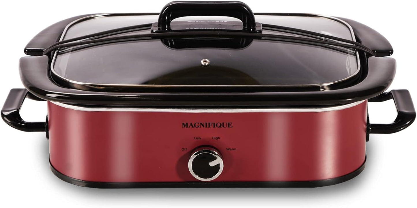 4-Quart Slow Cooker with Casserole Manual Warm Setting
