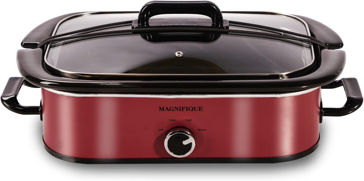 4-Quart Slow Cooker with Casserole Manual Warm Setting