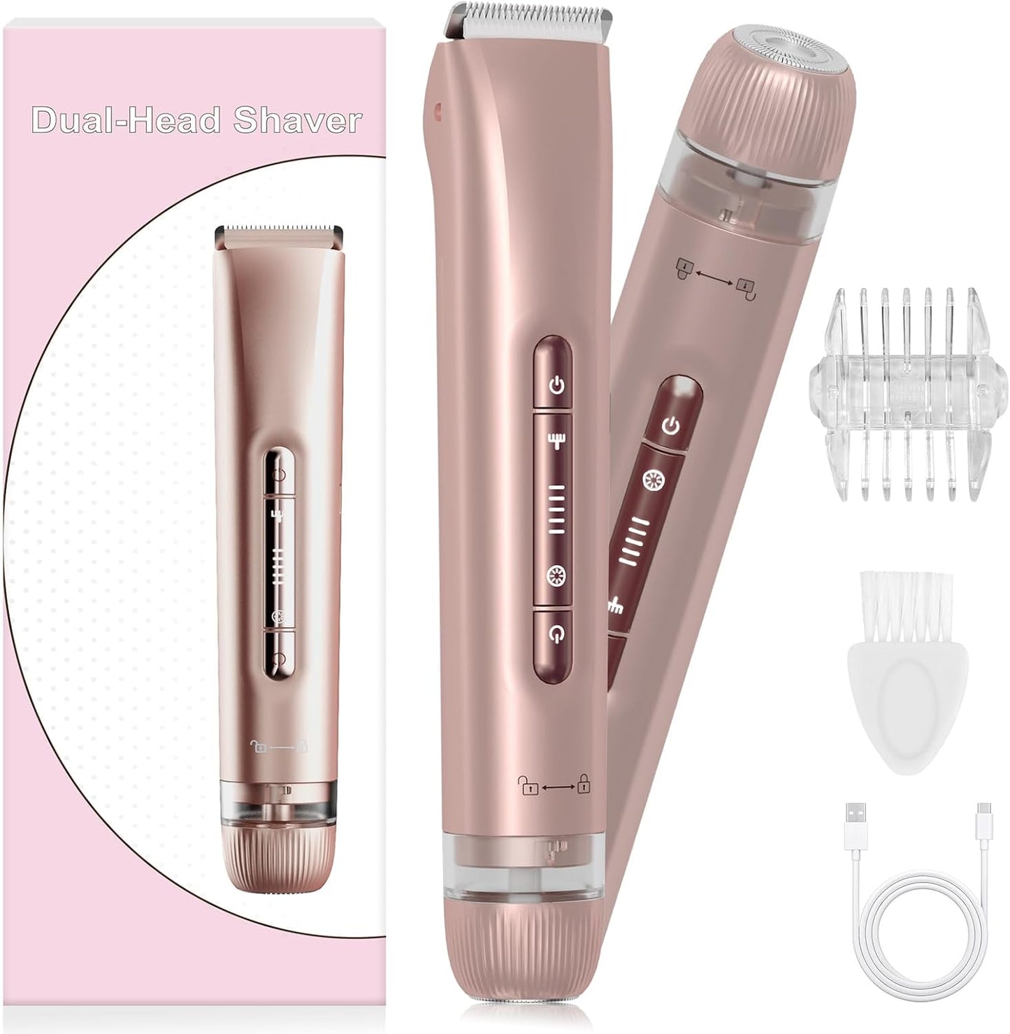 Bikini Trimmer for Women - 2-in-1 Electric Shaver for All