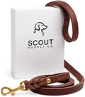 Scout Supply Classic Leather Dog Leash for Stylish Walks