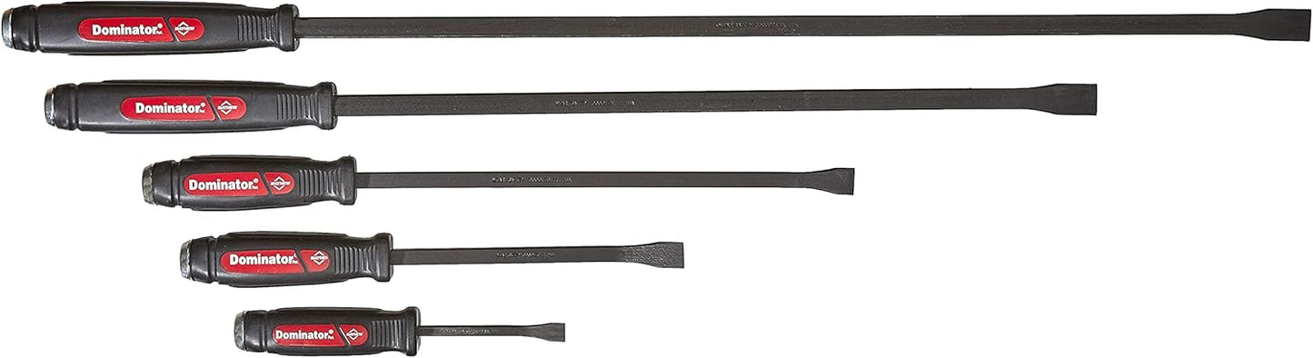 Dominator Pry Bar Set by Mayhew Tools - 5-Piece Curved Set