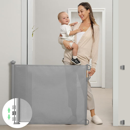 Momcozy Retractable Mesh Baby Gate for Indoor and Outdoor Use