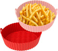 Silicone Air Fryer Liner 7.5in 2-Pack - Reusable Nonstick Liners