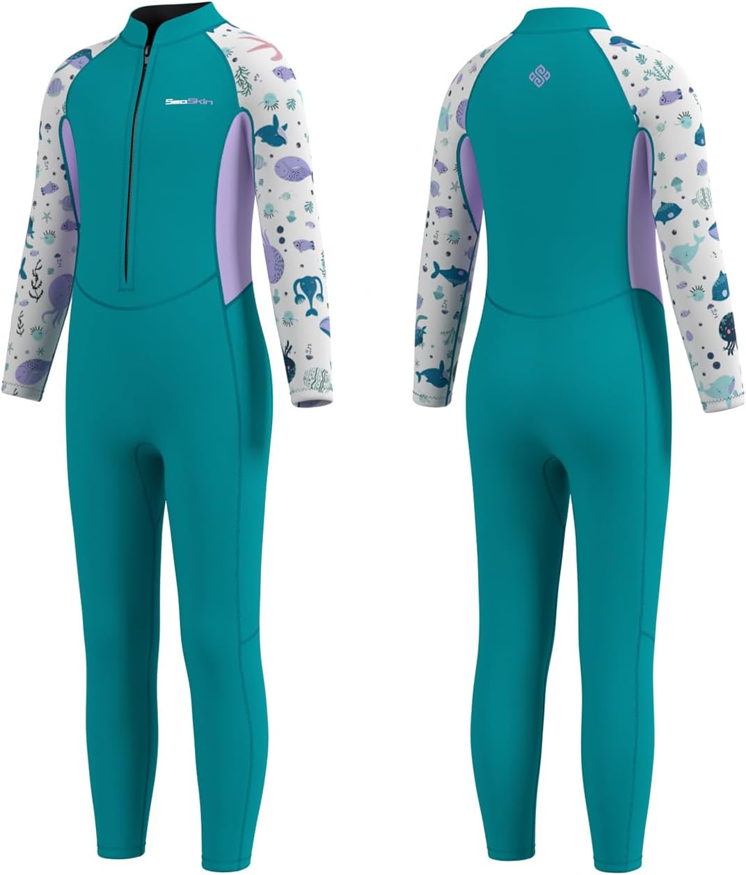 Seaskin Kids Wetsuit for Boys Girls Thermal Diving Suits