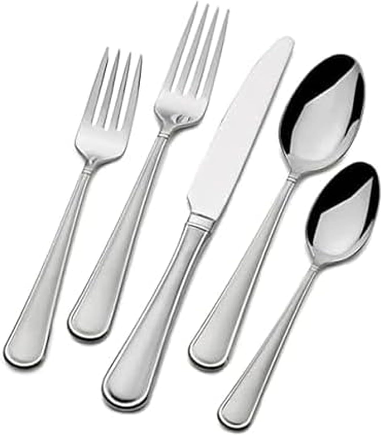 Mikasa Virtuoso Frost Flatware Set for 12, 65 Piece Collection